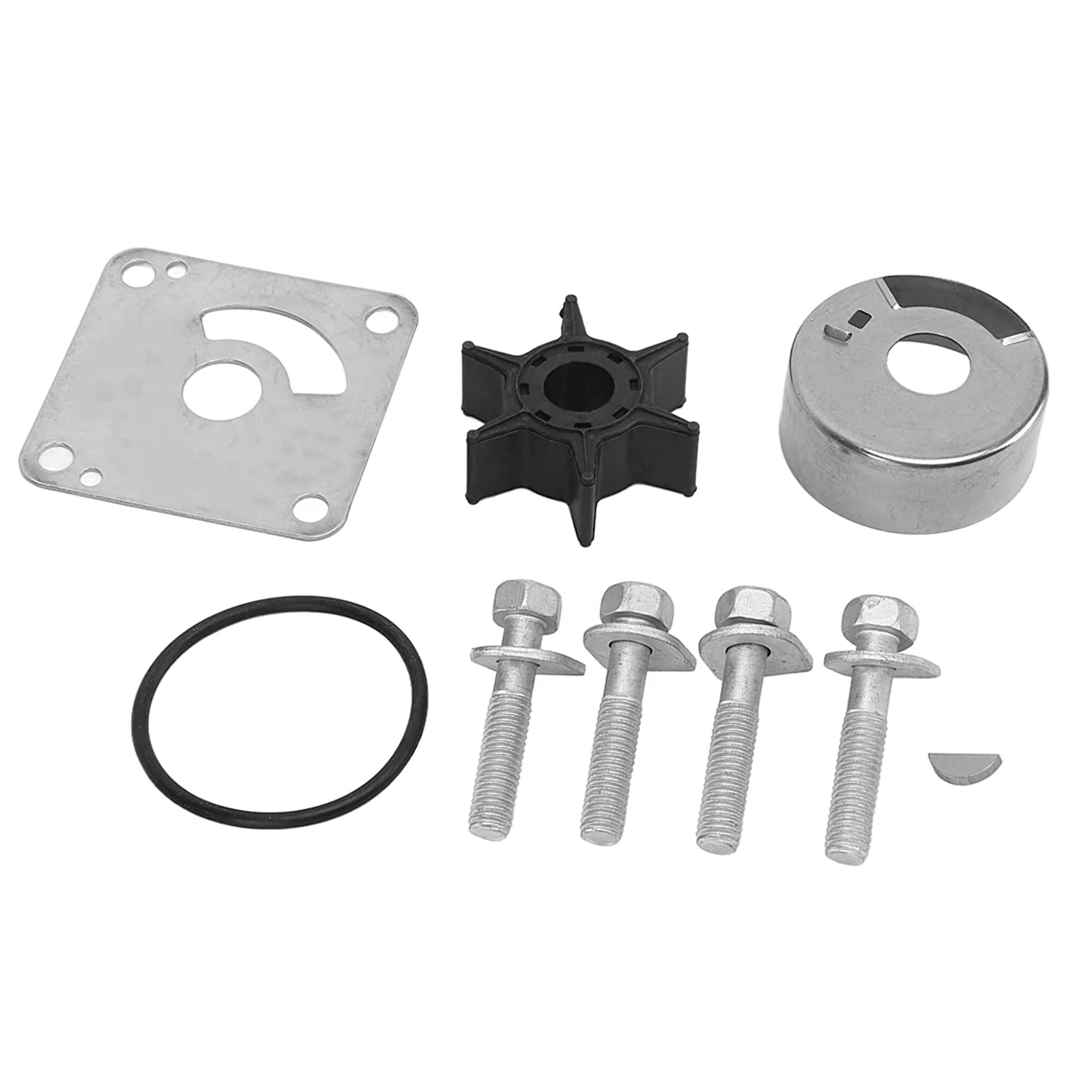 6L2-W0078 Water Pump Impeller Repair Kit Fit for Yamaha Impeller Outboards 2 Stroke 20Hp 25Hp