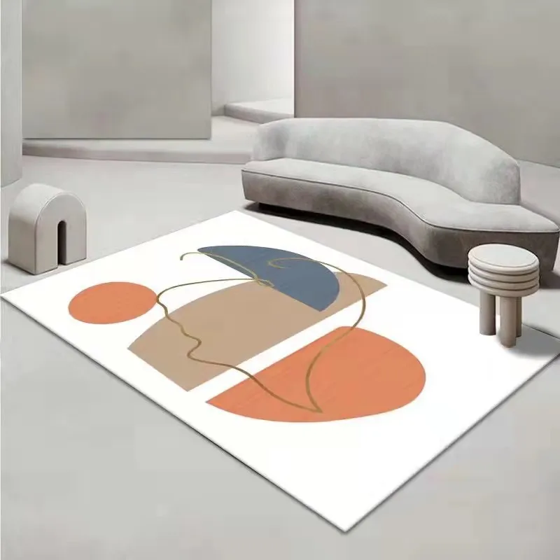 Modern Sofas for Living Room Coffee Tables Rugs Simple Dining Table Mat Cute Room Decoration Girl Bedroom Decor Carpets Washable