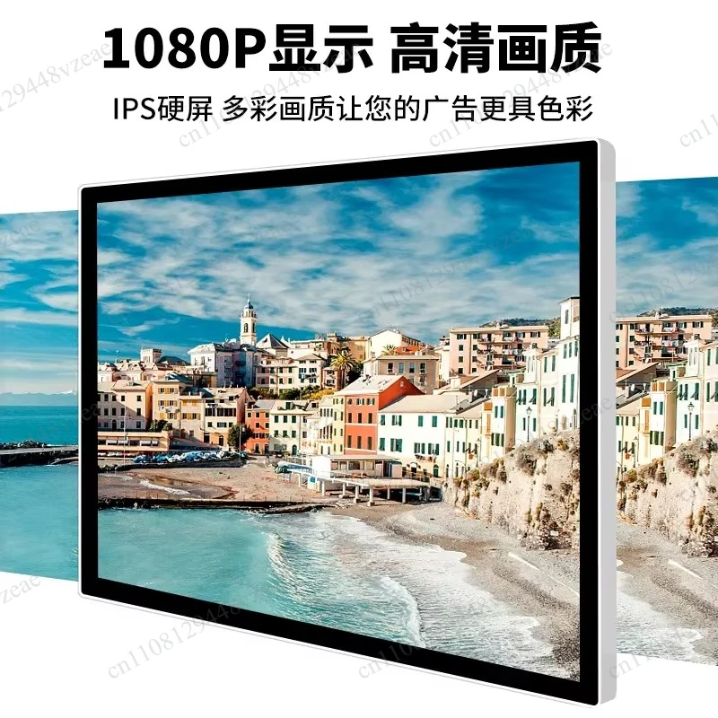 high definition advertising screen video picture player elevator 2026 19 inch building wall advertising machine ultra-thin