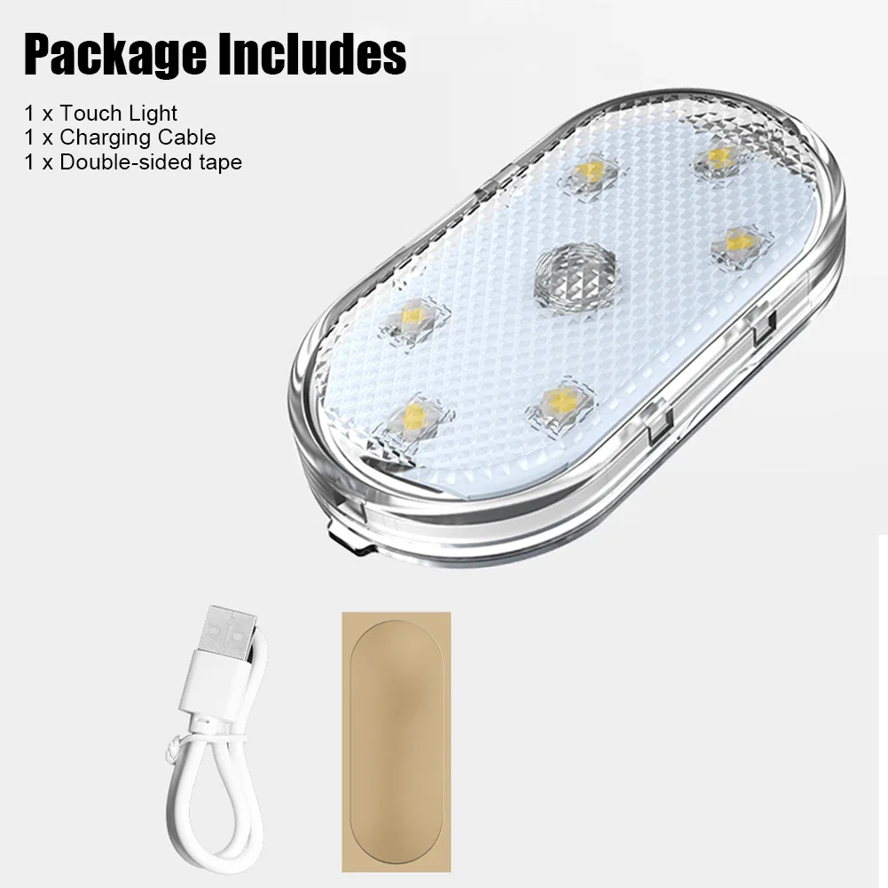 Car lighting multi-function reading lamp led atmosphere lamp car touch sensing usb charging car roof decoration