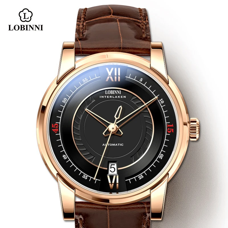 LOBINNI 2025 Original Design 41.5mm Automatic Movement Japan NH35 Wristwatch Male Waterproof Sport Classic Watch