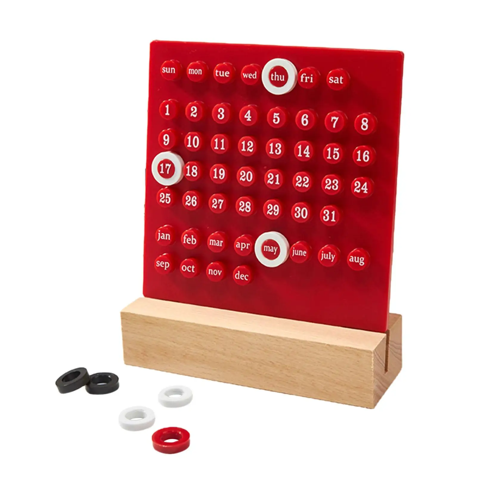 Calendário de aprendizagem brinquedos ornamentos suprimentos criativos planejador de data de mesa