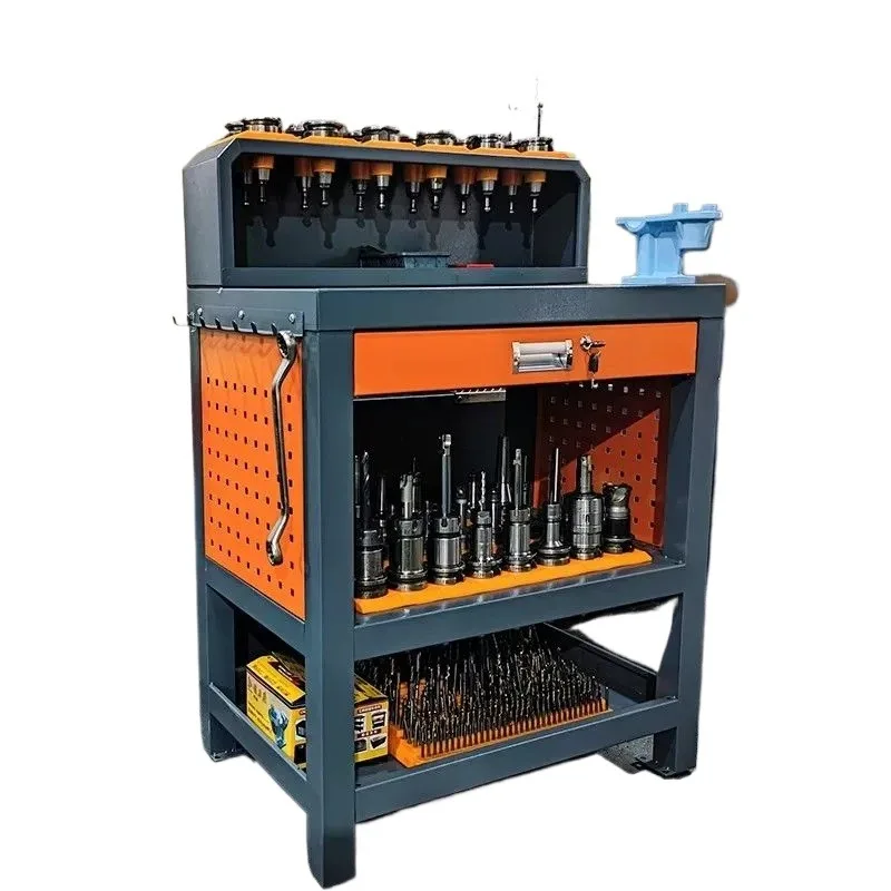 Heavy-Duty CNC Workbench – Mobile Fitter Table & BT30/BT40 Tool Rack for Machining Centers