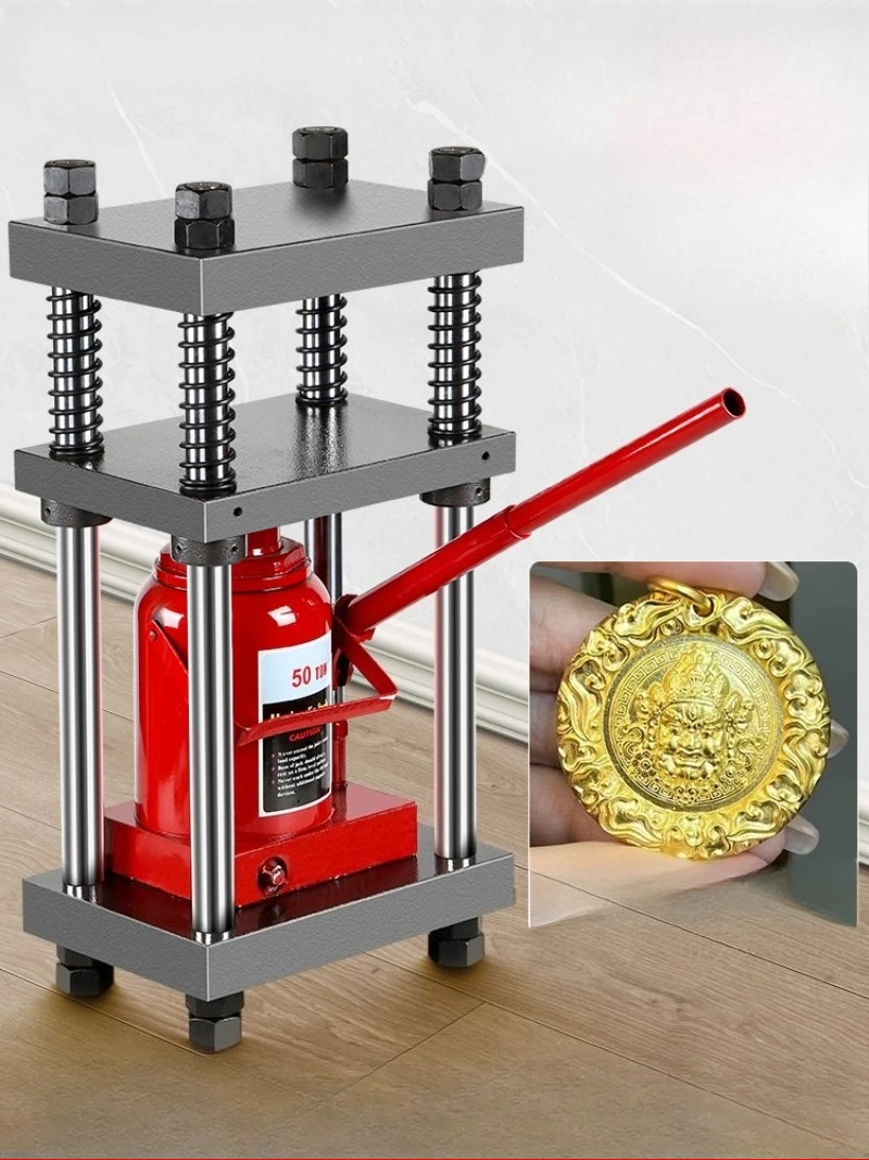 

32 tons hydraulic press gold and silver jewelry, press, hydraulic jack four-column cake pressing sample test sheet model