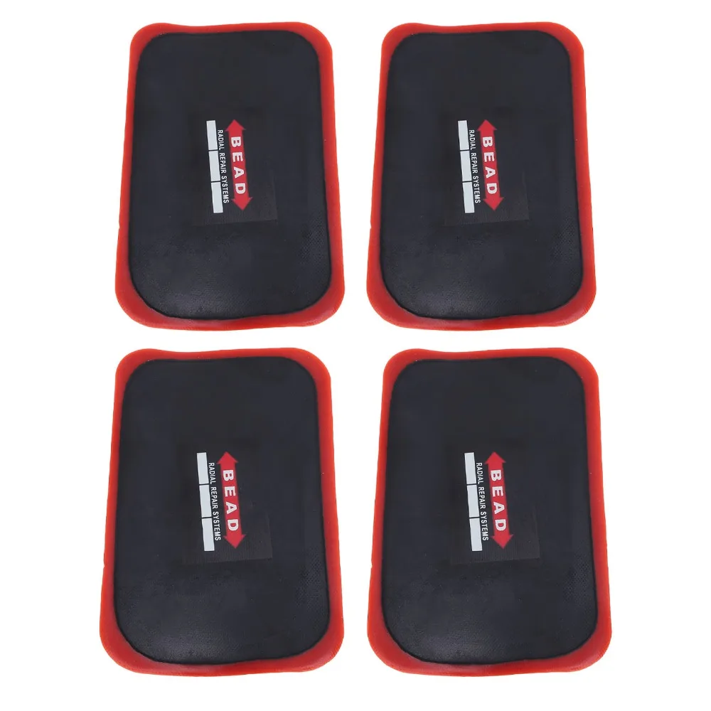 10PCS Rubber Tire Repair Patch 80 X 130mm Rectangle Tube Repair Patch Strong Adhesive Thickened Tire Tube Patch