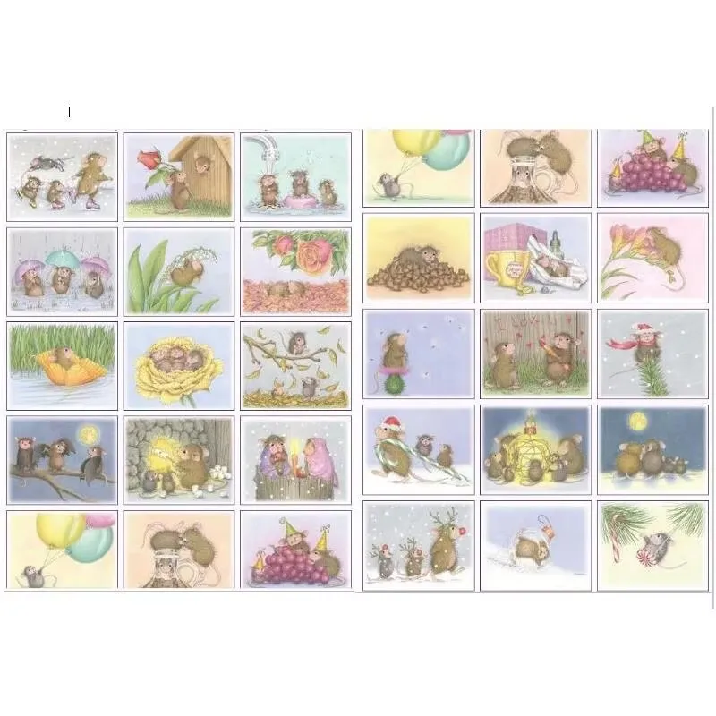 2022 Cartoon Mouse  Transparent Clear Silicone Stamp Seal DIY Scrapbooking photo Album Decorative Clear Stamp W1597