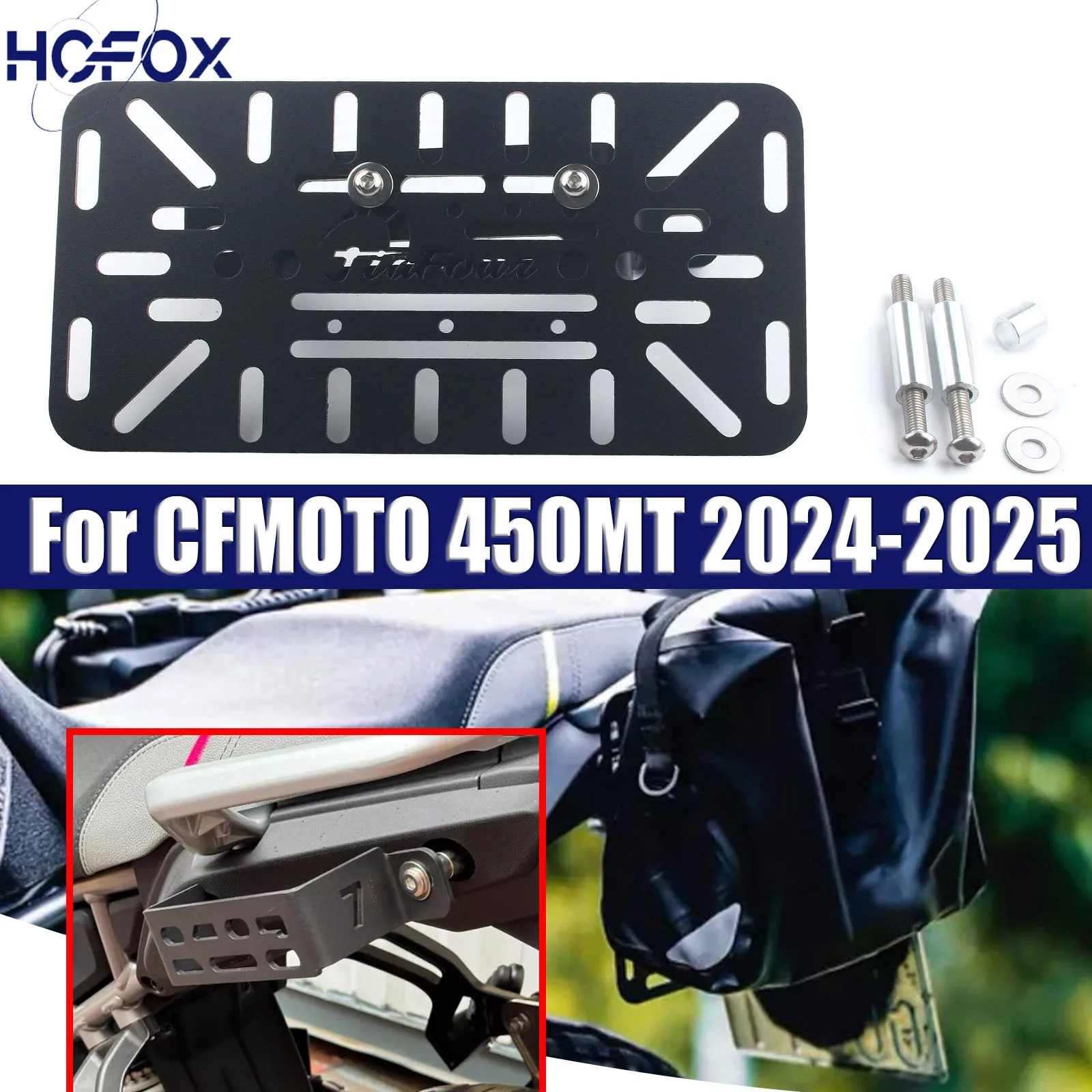 

Motorcycle Saddle Bag Side Trunk Bag For CFMOTO 450MT 2024-2025 Support Bracket Side Trunk Bracket