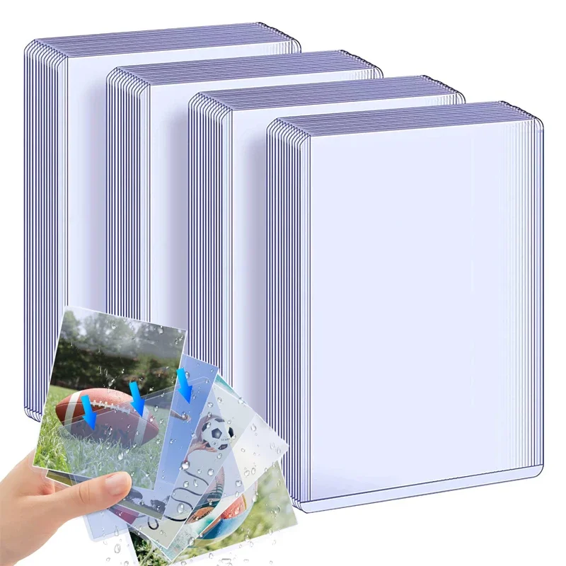 Transparent PVC Protective Card Sleeves Gaming Football Basketball Sports Cartoon Trading Cards Holder Protection