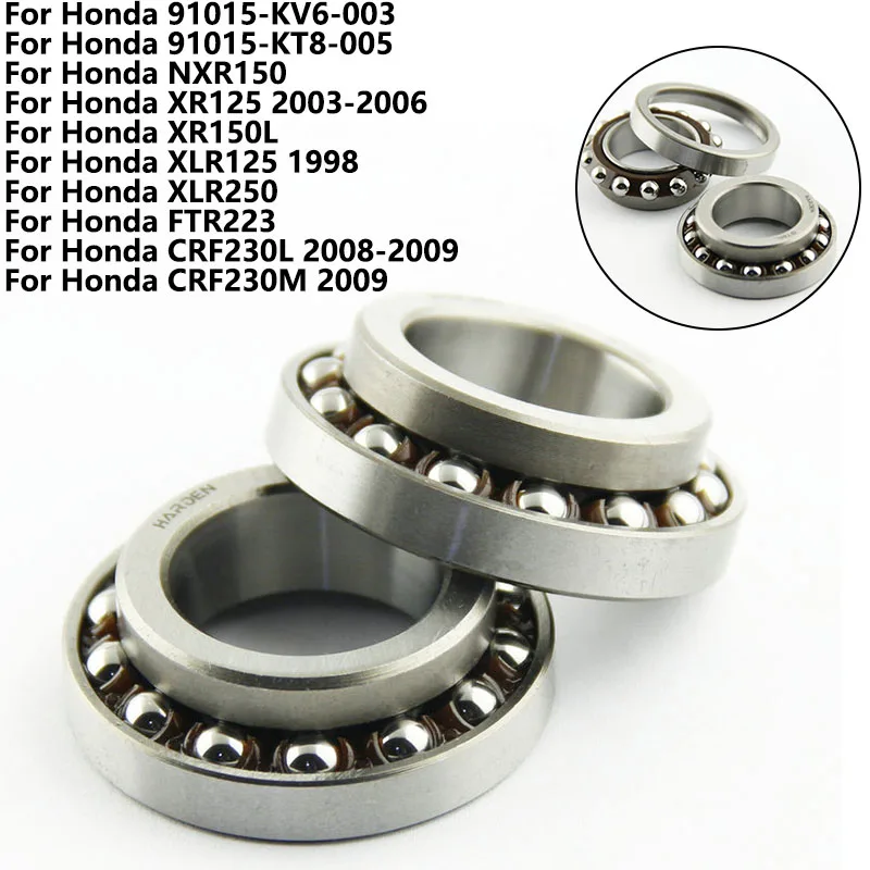 

Steering Head Bearing Kit For Honda NXR150 XR125 XR150L XLR125 XLR250 FTR223 CRF230L CRF230M 91015-KV6-003 91015-KT8-005