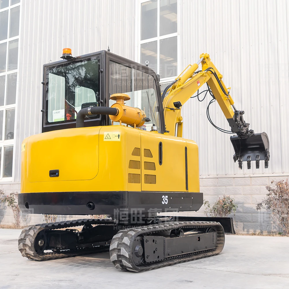 مبيعات المصنع مباشرة محرك كوبوتا 3.5 طن حفارة صغيرة ديزل حفار صغير حفارة زاحفة جرار زراعي حقيبة صغيرة #5