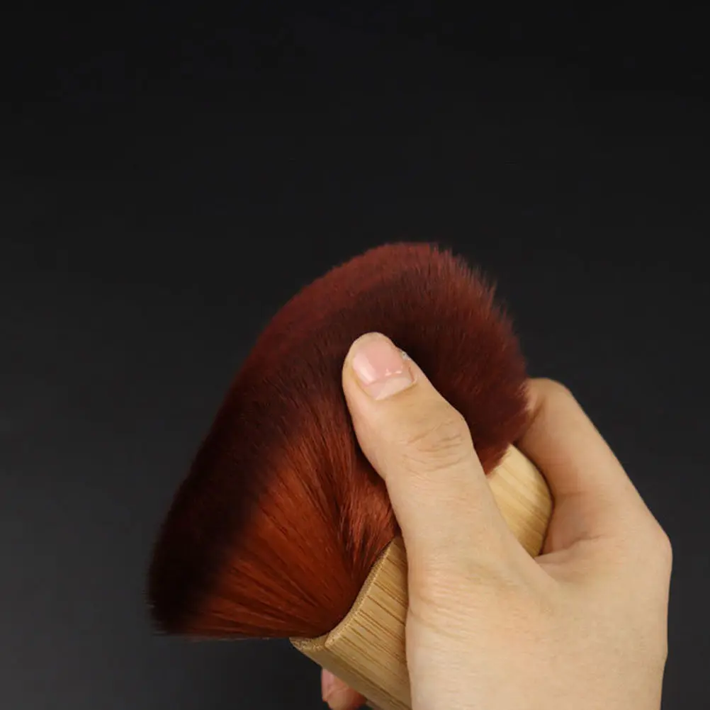 Broken Hair Brush Neck Duster for Barber Salon Supple Bristle Hair Cleaning Tool Comfortable Grip Easy Underwater Cleaning