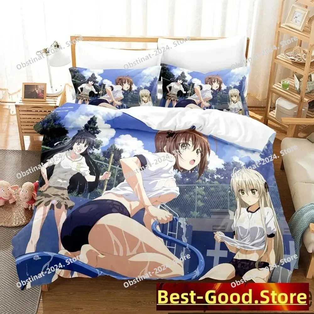 

Anime Yosuga No Sora Printed Bed Set Duvet Cover Pillowcase Bedding Set Bed Linen Sheet Quilt Cover Full Queen King Size