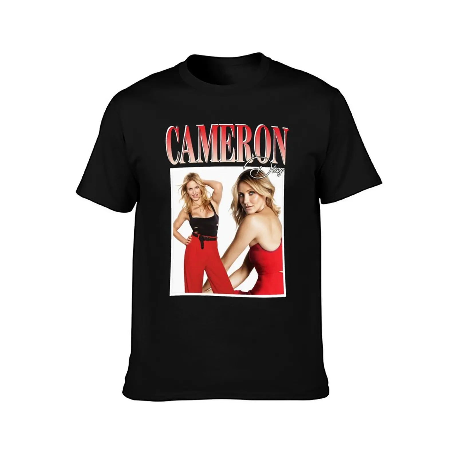 Cameron Diaz T-Shirt Summer Casual Cotton Tee Oversized Streetwear Tops Vintage Graphic Print Loose Fit Short Sleeve