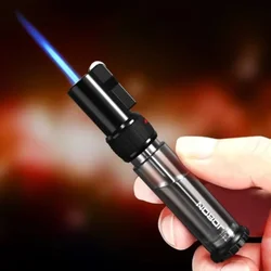 2024 JOBON - Jet Lighter Windproof Gas Torch Inflatable Butane Transparent Metal Grinding Wheel Lighter Christmas Gift for Men