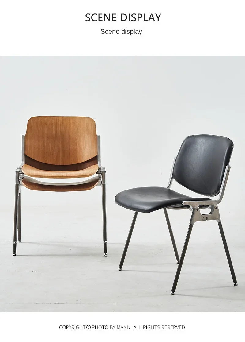 Castor antigo cadeira de jantar casa encosto restaurante fezes madeira curvada nogueira café lounge cadeira quente novo