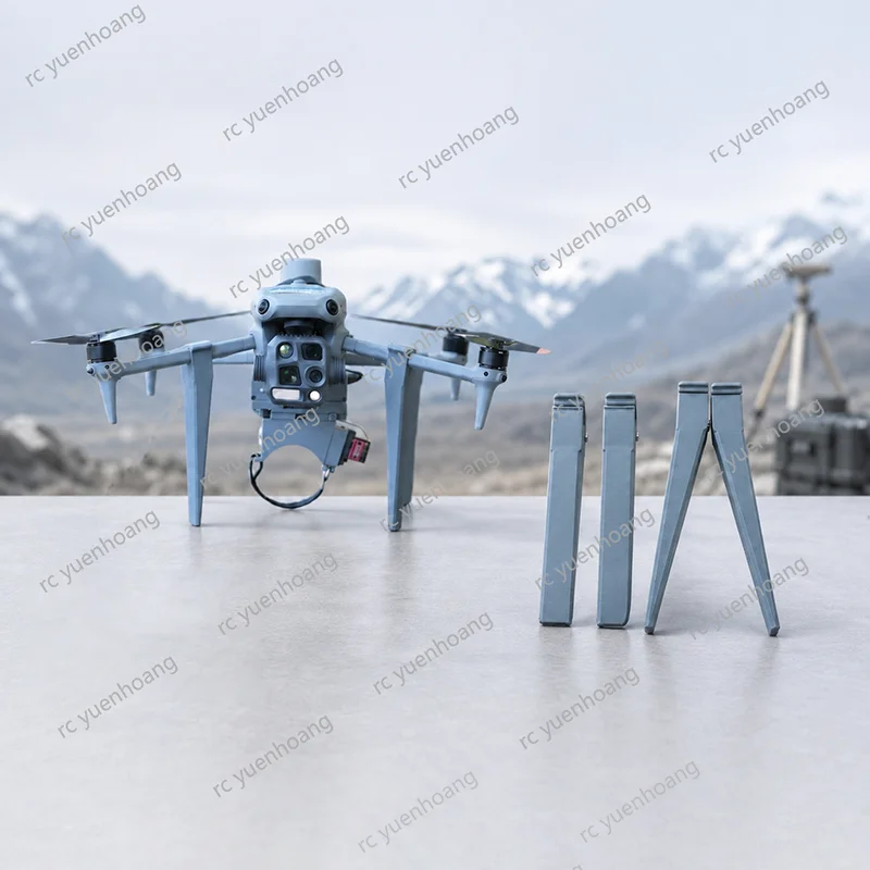 1Set For DJI Matrice 4T/4E RC Drone Extended Reinforced Landing Gear Stable Bracket for Mounting Airdrop Thrower Payload Device