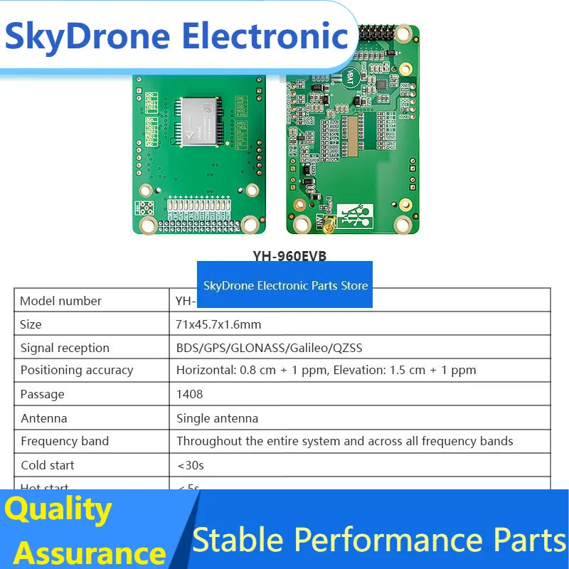 SkyDElXYZ-GNSS RTK GNSS Module UM982EVB Supports BDS B1IB2IB3I GPS L1L2L5 GLONASS G1G2 Galileo E1E5aE5b QZSS L1L2L5 SBAS