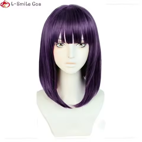 Marin Kitagawa 37cm Dark Purple Wig Anime COS Darling Kuroe Shizuku Marin Cosplay Wig Heat Resistant Hair Wigs + Wig Cap