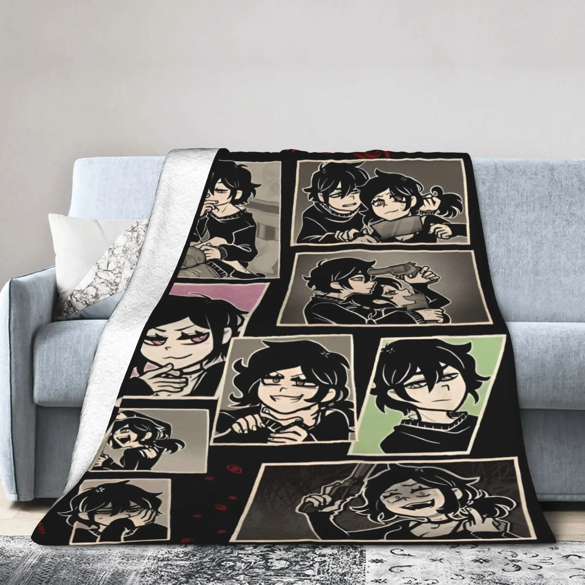 Custom Ultra-Soft Fleece Classic Anime A-Andys Game Throw Blanket Warm Flannel Horror  Blankets for Bedroom Office Couch Quilt