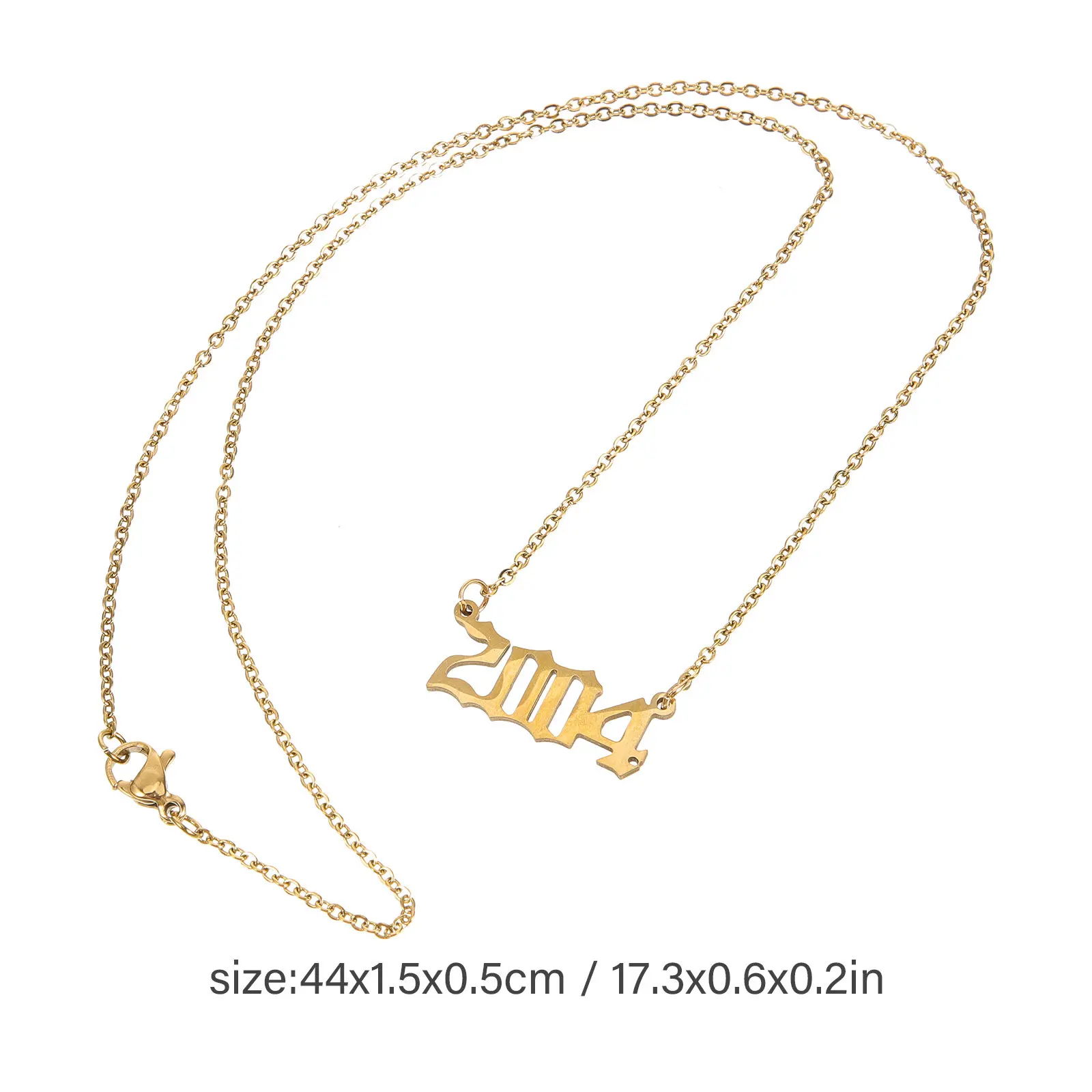 Delicate Neck Chain for Women Digital Figure Pendant Simple Clavicle Jewelry Advanced Process Elegant Design for Multiple