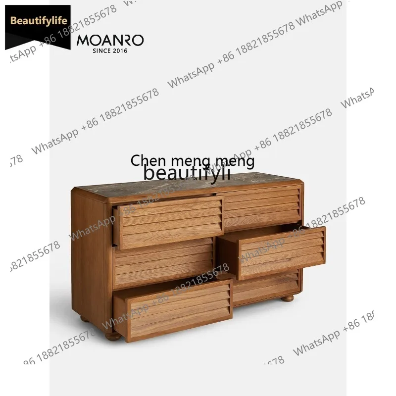 

G55 Medieval chest of drawers Bedroom storage cabinet Drawer cabinet against the wall Merad wabi sabi retro