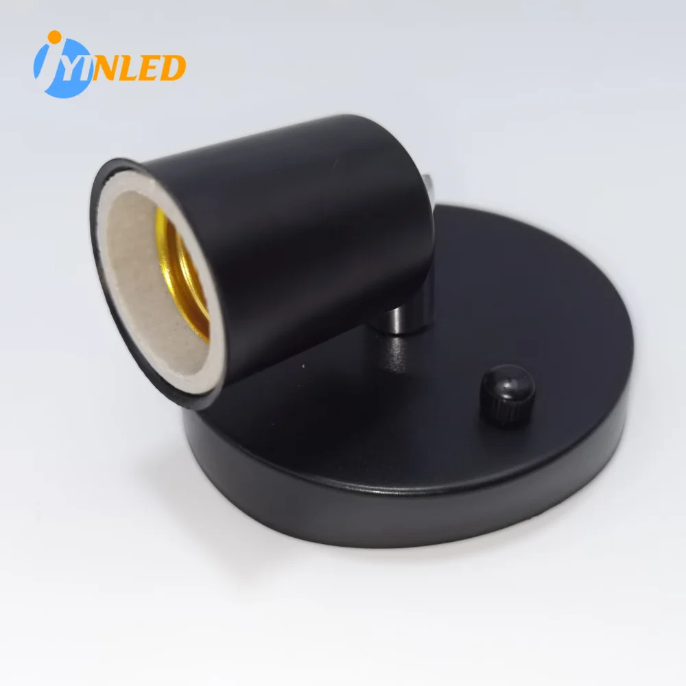 1pcs Black White Silver Bronze Lamp E27 Base E27 Light Socket Antique Metal Lamp Socket Holder for Edison Incandescent Lamp