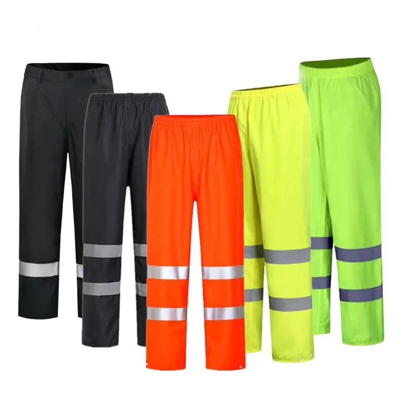 

Reflective Warning Rainpants Waterproof Cycling Takeaway Windproof Double-layer Thick Wear-resistant Breathable Hiking