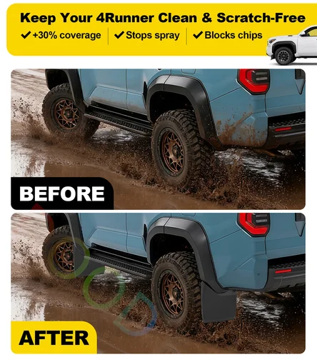 Imagen 2 del producto Guardabarros aptos para Toyota 4Runner 2025 2026 4runner limitado sr5 trdsport accesorios de barro de platino