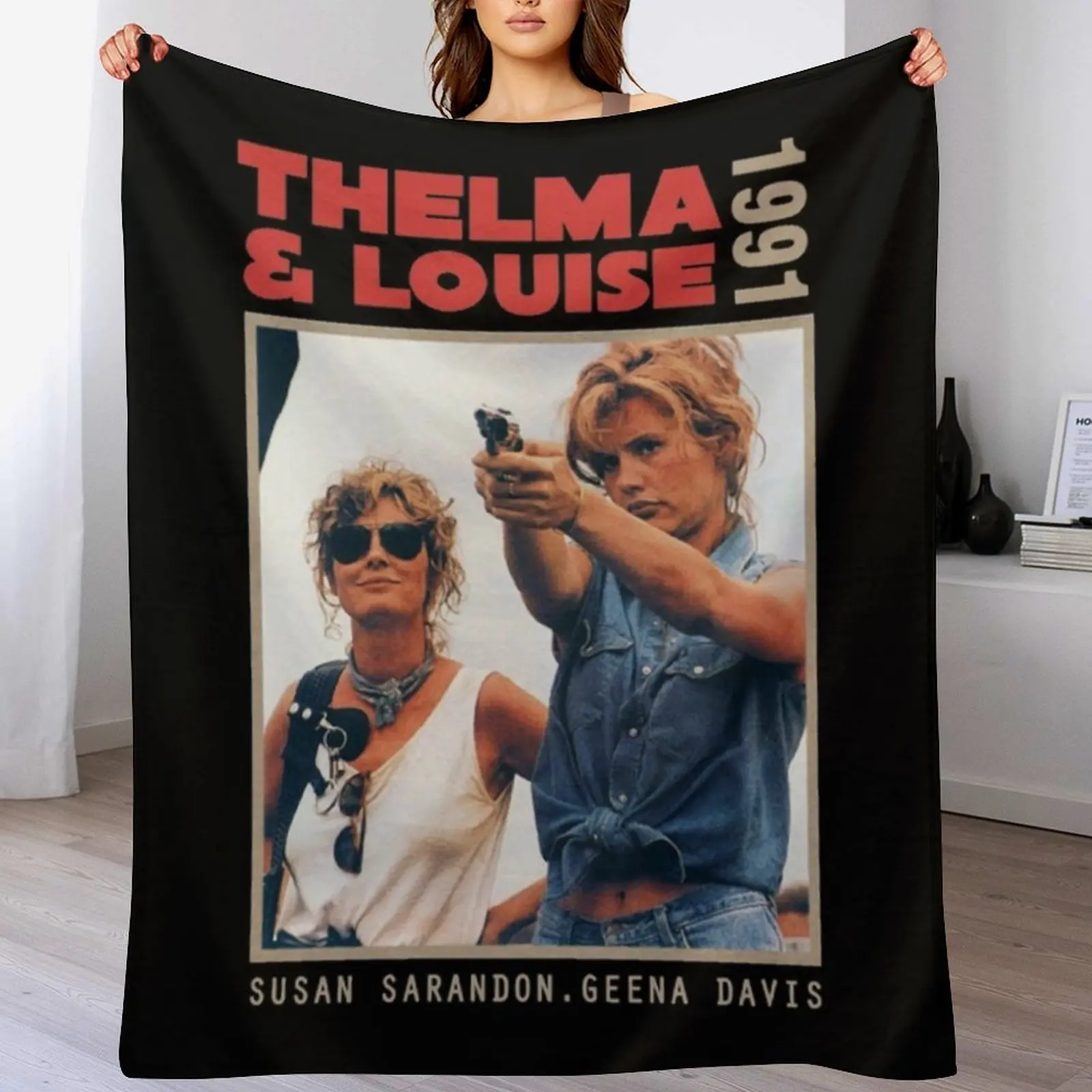 

Thelma And Louise Throw Blanket Beautifuls Multi-Purpose Bed linens Tourist Blankets