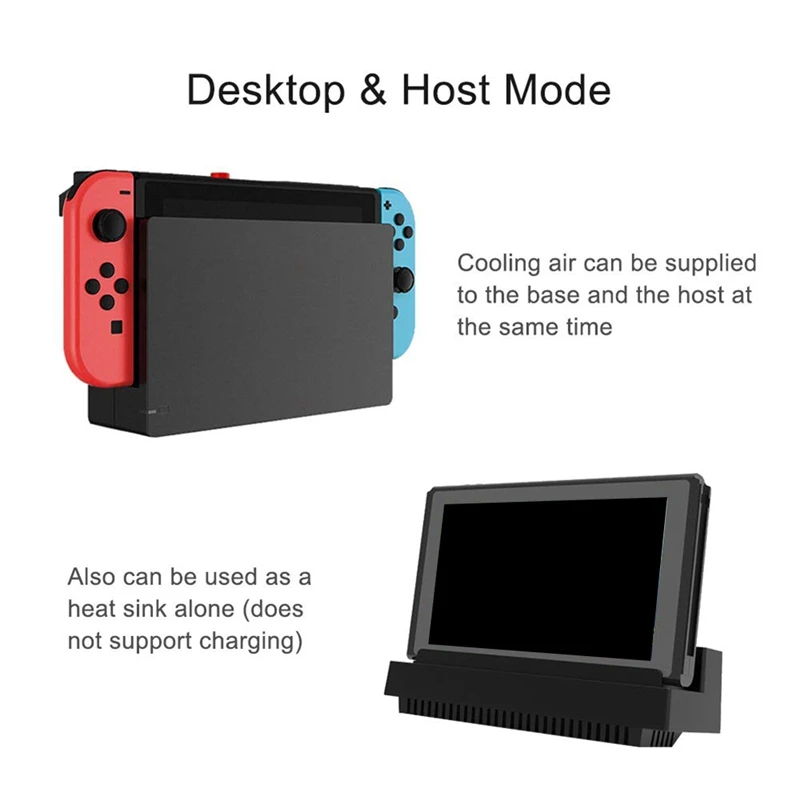 For Nintendo Switch 5000 RPM Cooling Fan Dual Fans External USB Power Turbo Temperature Cooler Fan For Switch NS Console