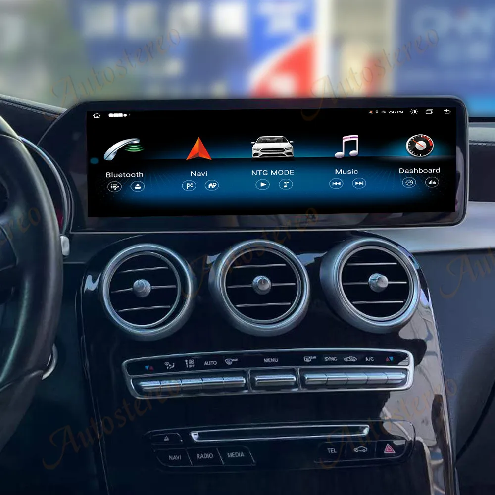 14.9 inch Android screen For Benz GLC W205 Car GPS Navigation Multimedia Player Radio Carplay Hicar Head Unit Auto