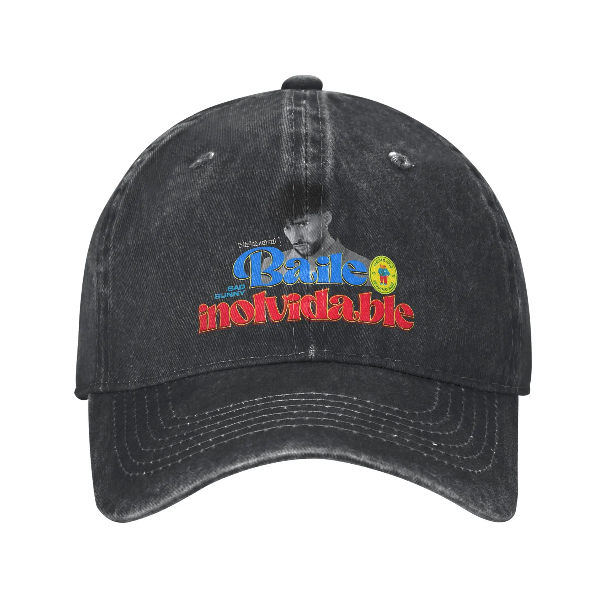 Bad Bunny You were my unforgettable dance  Baseball Caps Vintage Distressed Denim  Sun Cap Men Women Adjustable Fit Caps Hat