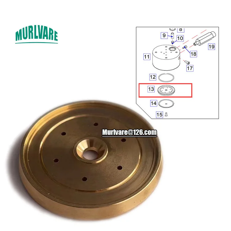 Coffee Machine Parts Punch Head Seal Ring Copper Plate Water Distribution Plate For Pandorra/BFC/SANREMO ASTORIA CMA