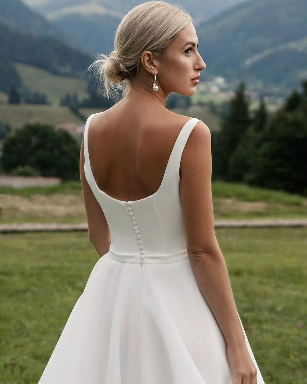 Elegant Wedding Dress For Woman 2025 A-Line Spaghetti Straps Open Back Bride Gown Civil Bespoke Wedding Party Dress