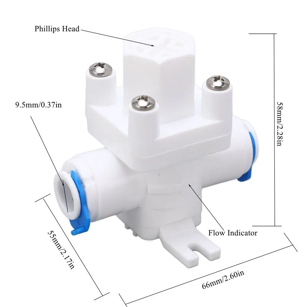Protection Food-Grade PP Pressure Reducing Valve White Pressure Relief Water Flow Regulator Water Protection Valve Household