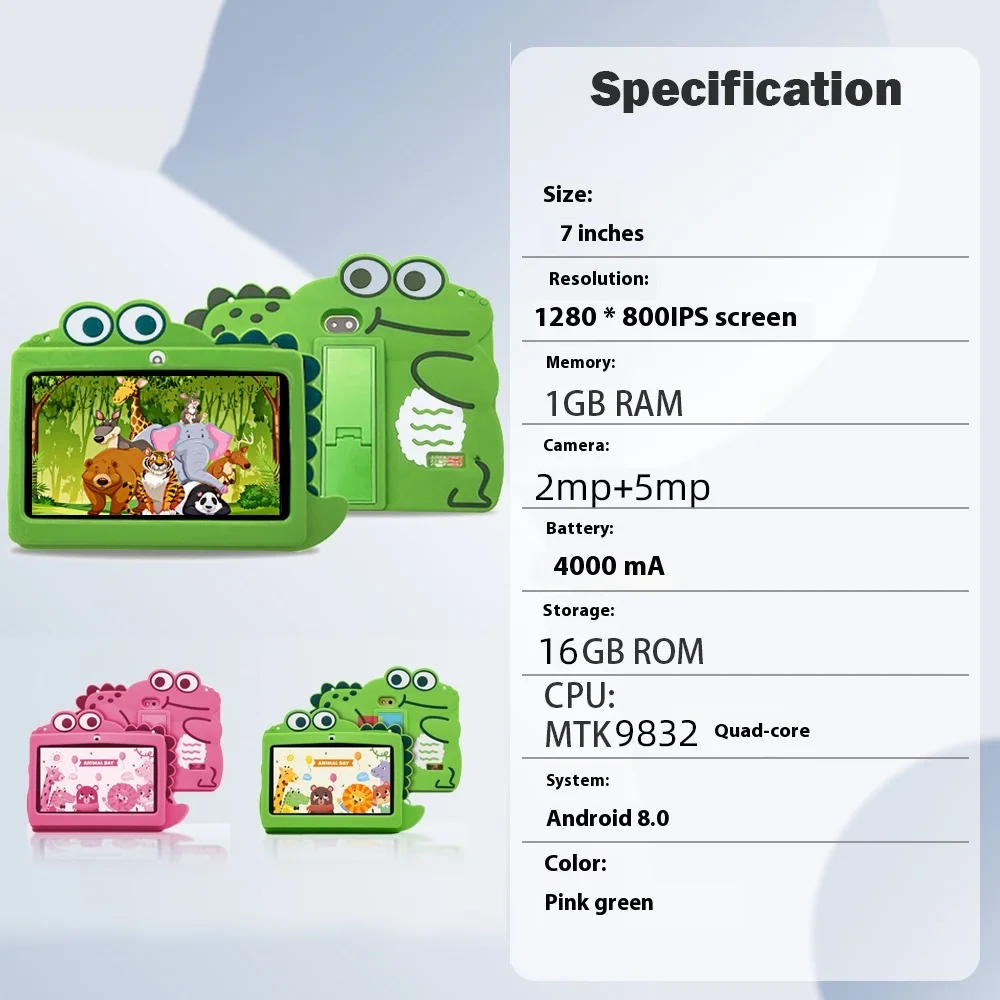 Планшет Android с HD-экраном для детей, Детский компьютер, говорящий планшет, игрушки, подарок, компьютер, 7 дюймов, Bluetooth 4,0