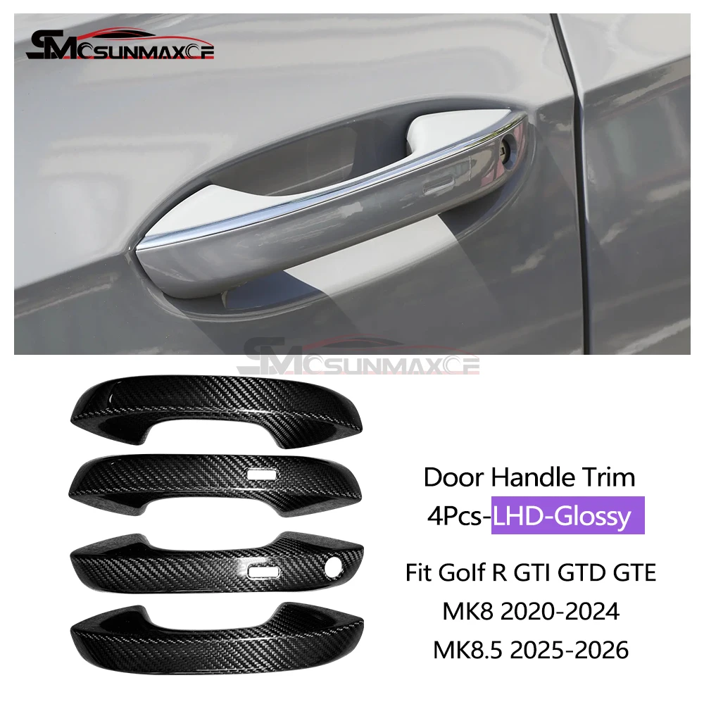 Interieurkit van carbon fiber voor Golf R GTI GTD GTE Golf 8 MK8 Golf 8.5 MK8.5 2020-2026, dashboard, centrale bediening, raamschakelaarpaneel