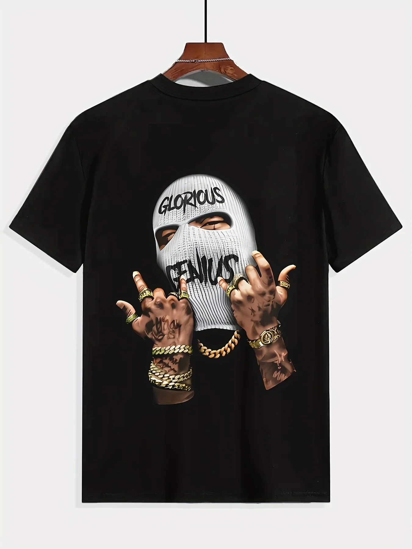 

Men's T-Shirt - Novelty Print Casual Summer Wear Round Neck Top Suitable for Daily Activities & Outdoor Events Graphic Pullovers