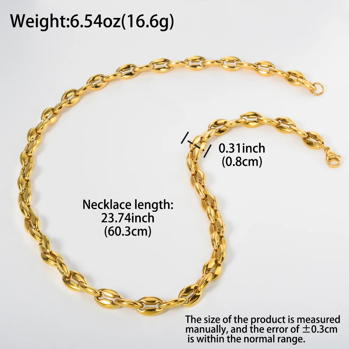 Cool Stainless Steel Necklace for Women Men  Metal Collar Hip Hop Punk Fashion Chain Jewelry Gift Party Streetwear Unisex