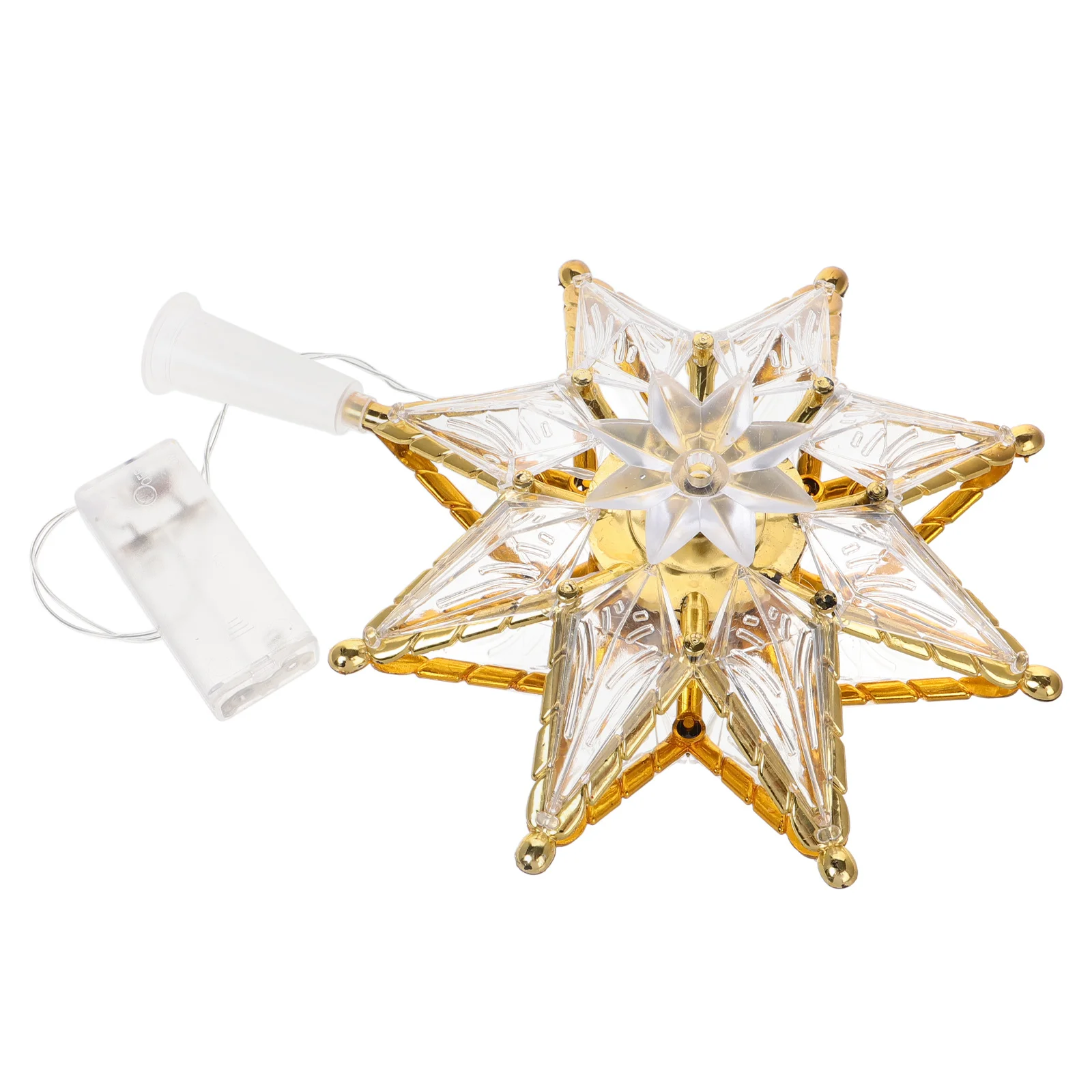 

Large LED Christmas Tree Star Topper Five-Point Sparkle Lighted Xmas Decoration Unique Tree Star Ornament Window Art Lights