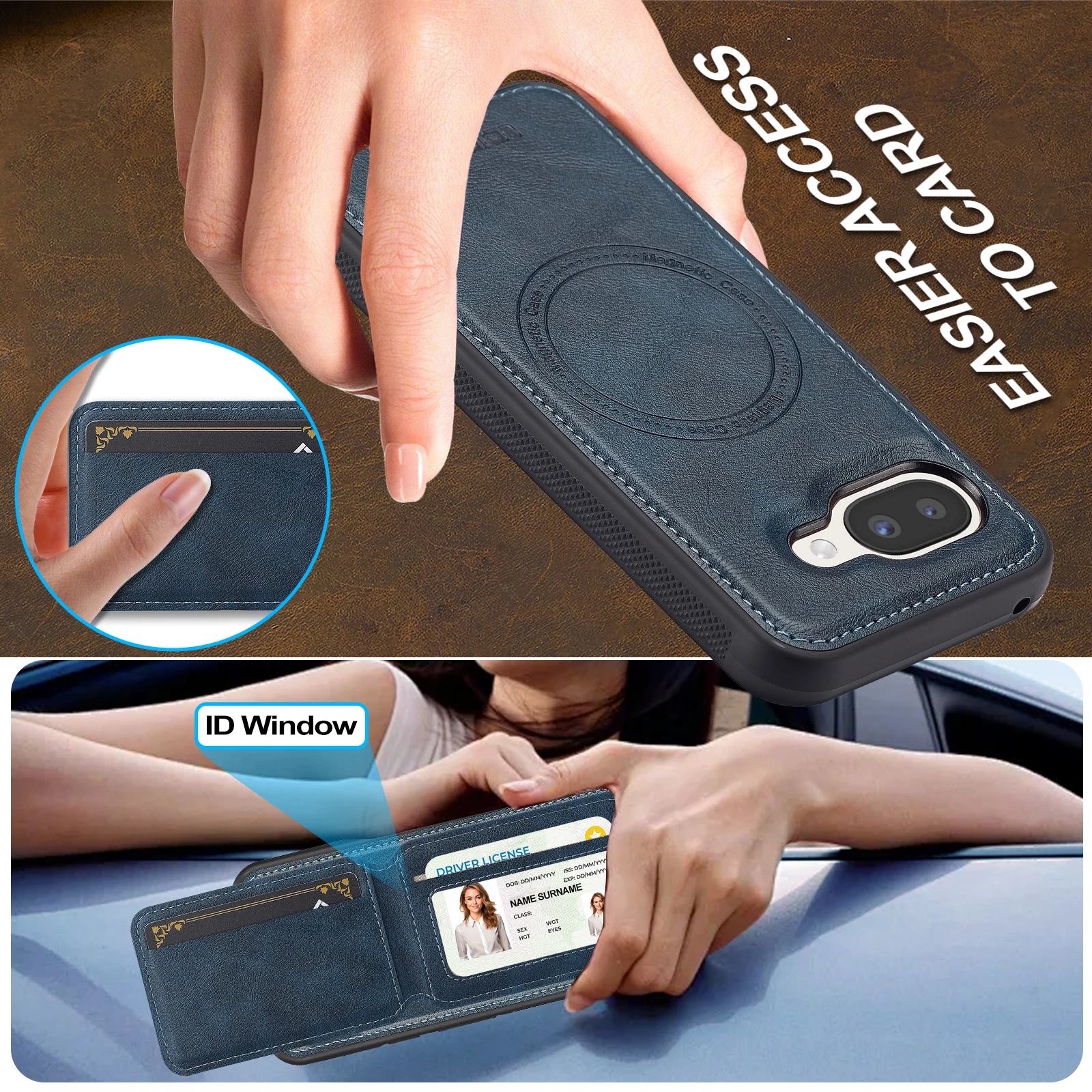 

L3 For Google Pixel 10A Magnetic Detachable PU Leather Wallet Case with Stand - 2 in 1 Removable Flip Card Holder Phone Cover