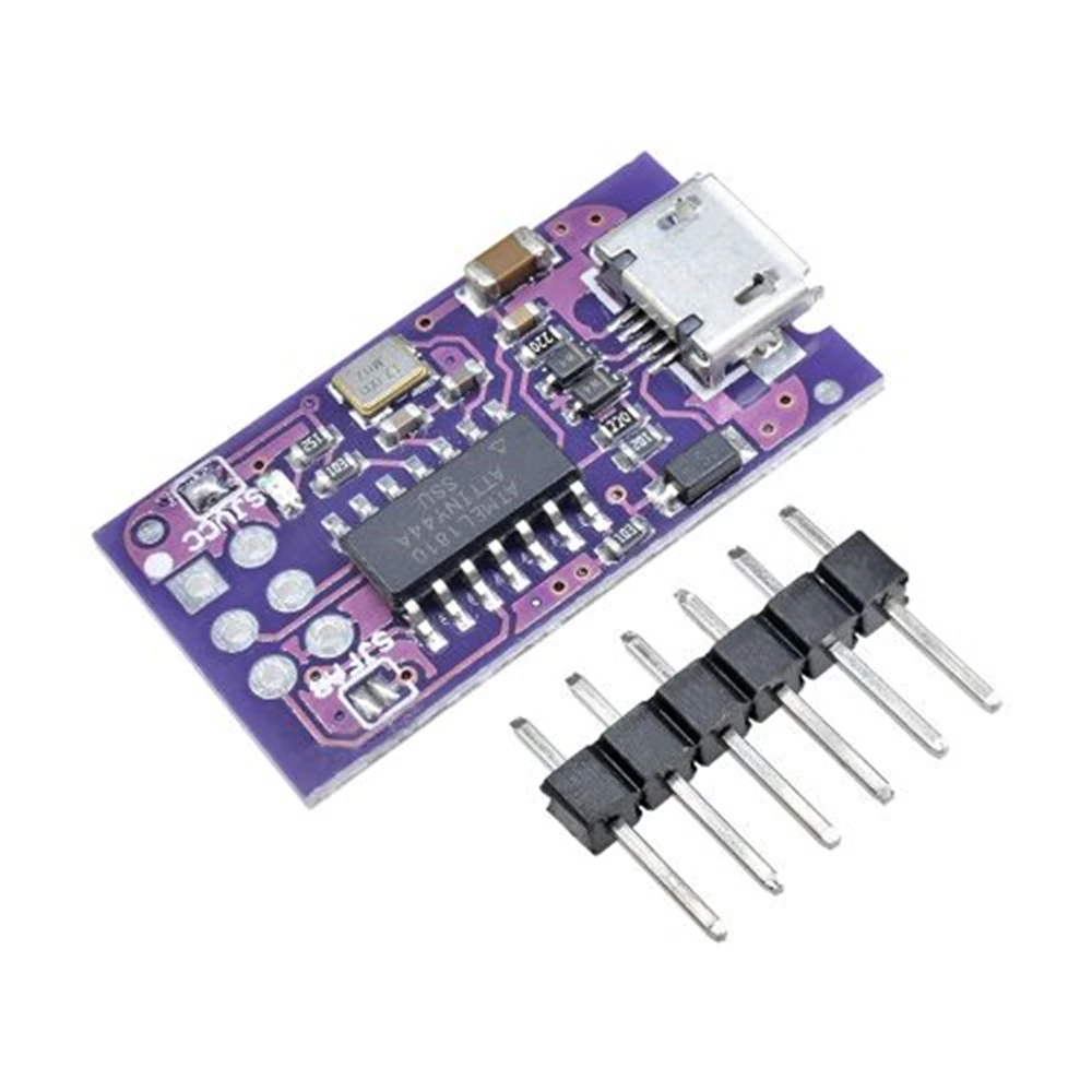 DC 5V Micro USB Tiny AVR ISP ATtiny44 ATTiny45 85 USBTinyISP Programmer Module For Arduino IDE Bootloader ISP Microcontroller