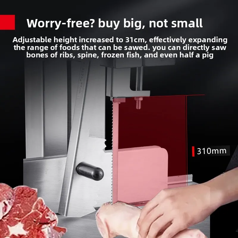 Bone sawing machine, commercial bone cutter, electric frozen chicken rack cutter