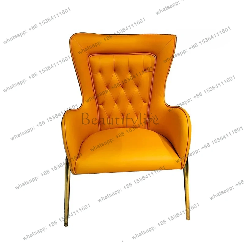 

High-end dining table small apartment marble modern conference table and chair light luxury stainless steel table combination