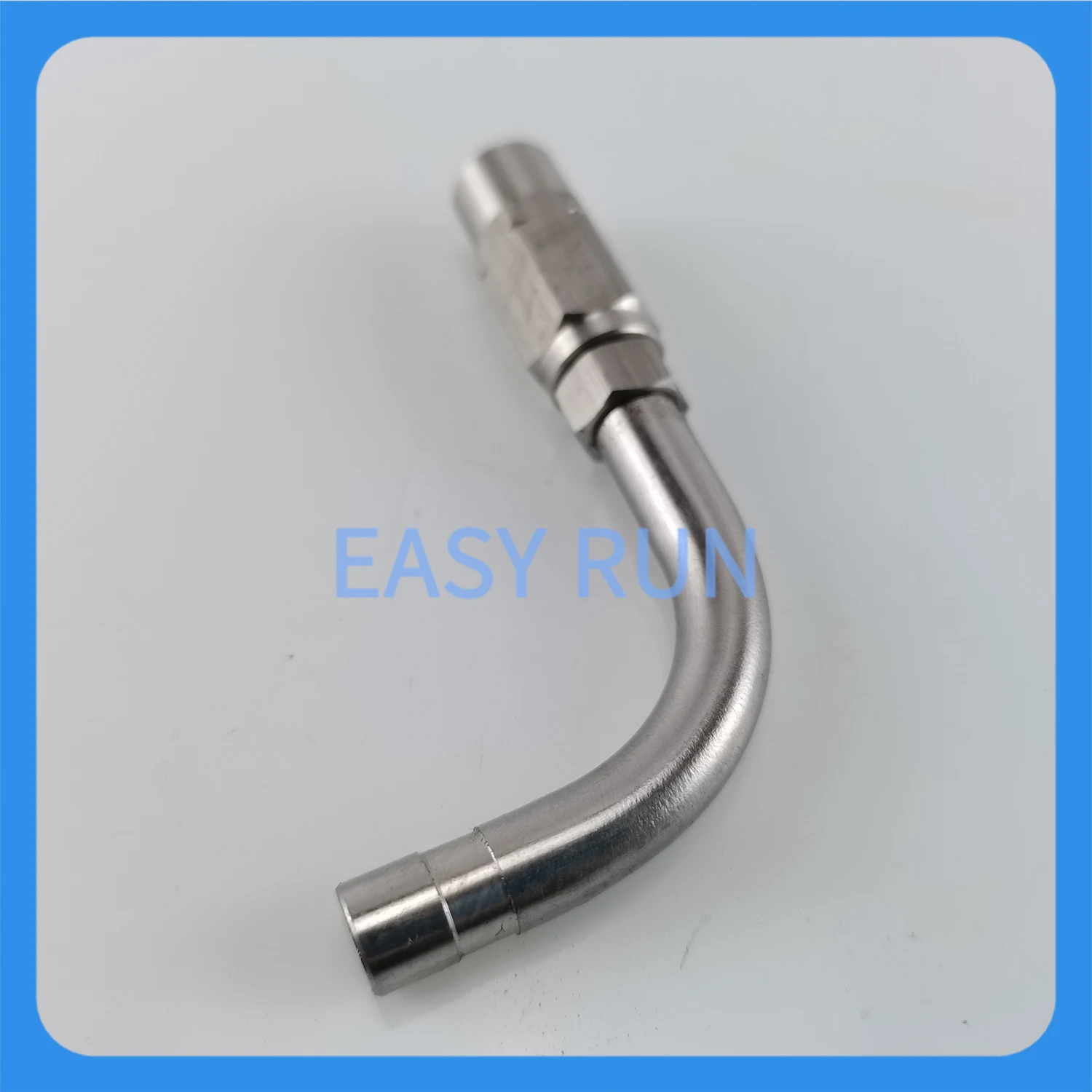 Stainless Steel Material Hydraulic Hose And Fittings 8.6*4.2 8MM With Slot Right Angle 90 Degree Fittings