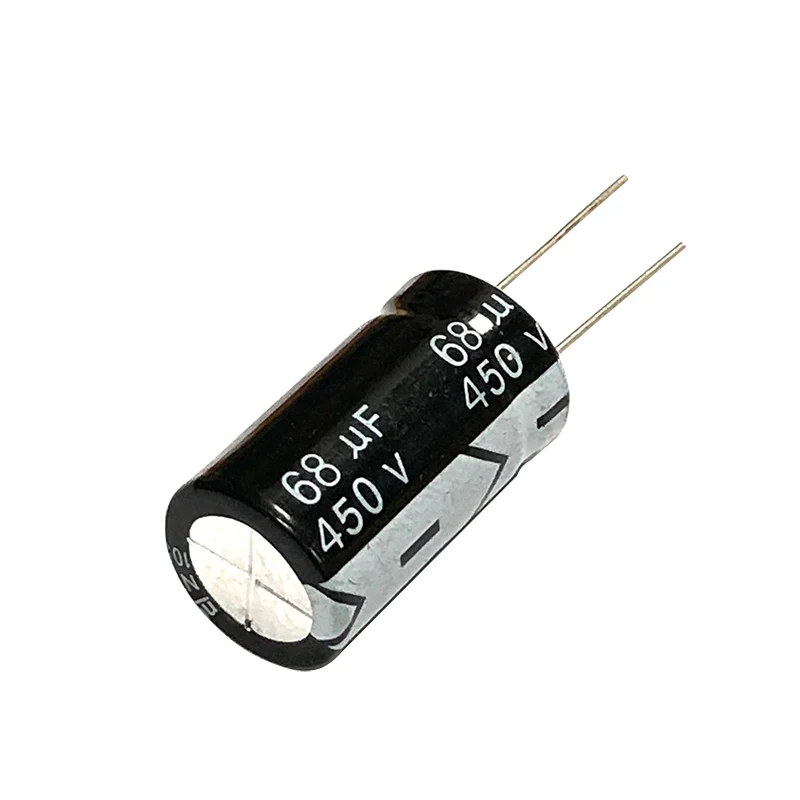 450V68uf 18x30mm Aluminiowy kondensator elektrolityczny 68uf 450v 450v68mfd 450v68mf 68mf450v 68mf 68MFD 450Volt 450wv 450vdc 450v 68uf