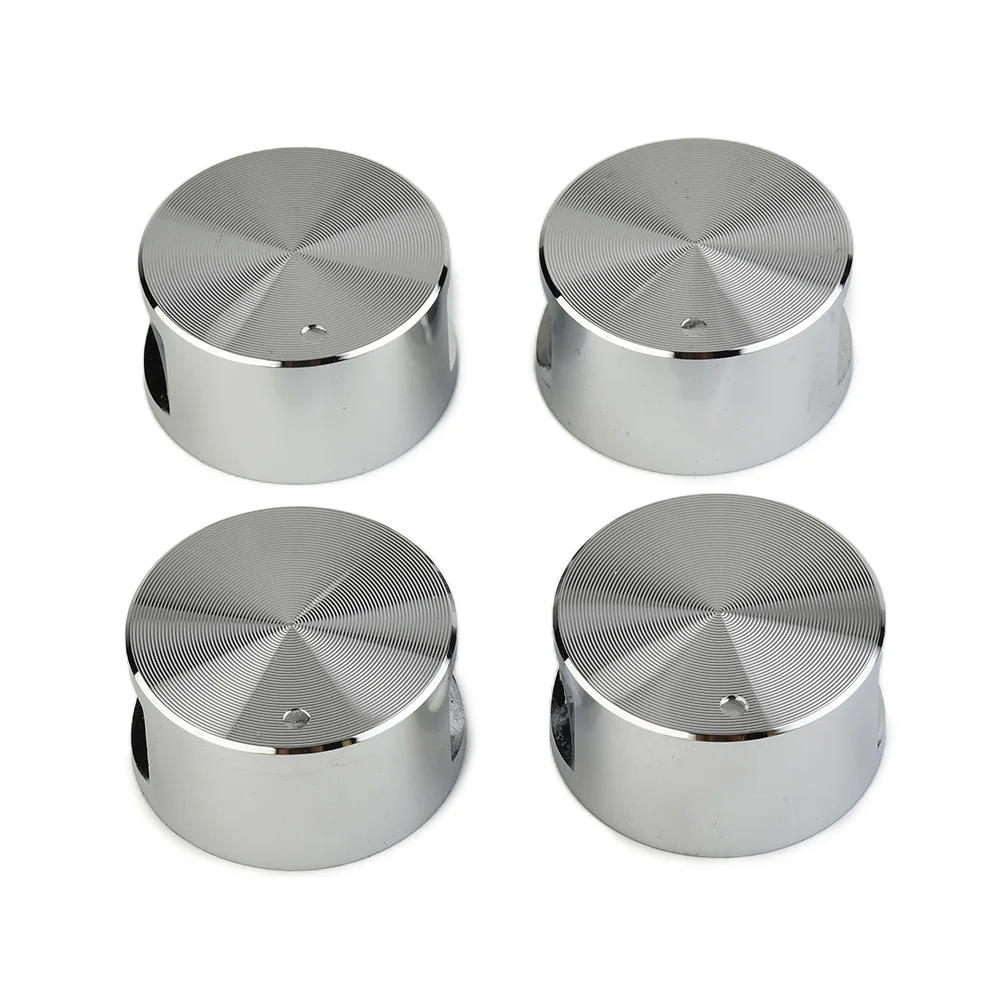 4Pcs Alloy Material Rotary Switches Round Knob Gas Cooktop Handle Stove Burner Oven Handles Parts Kitchen Cooktop Accessories