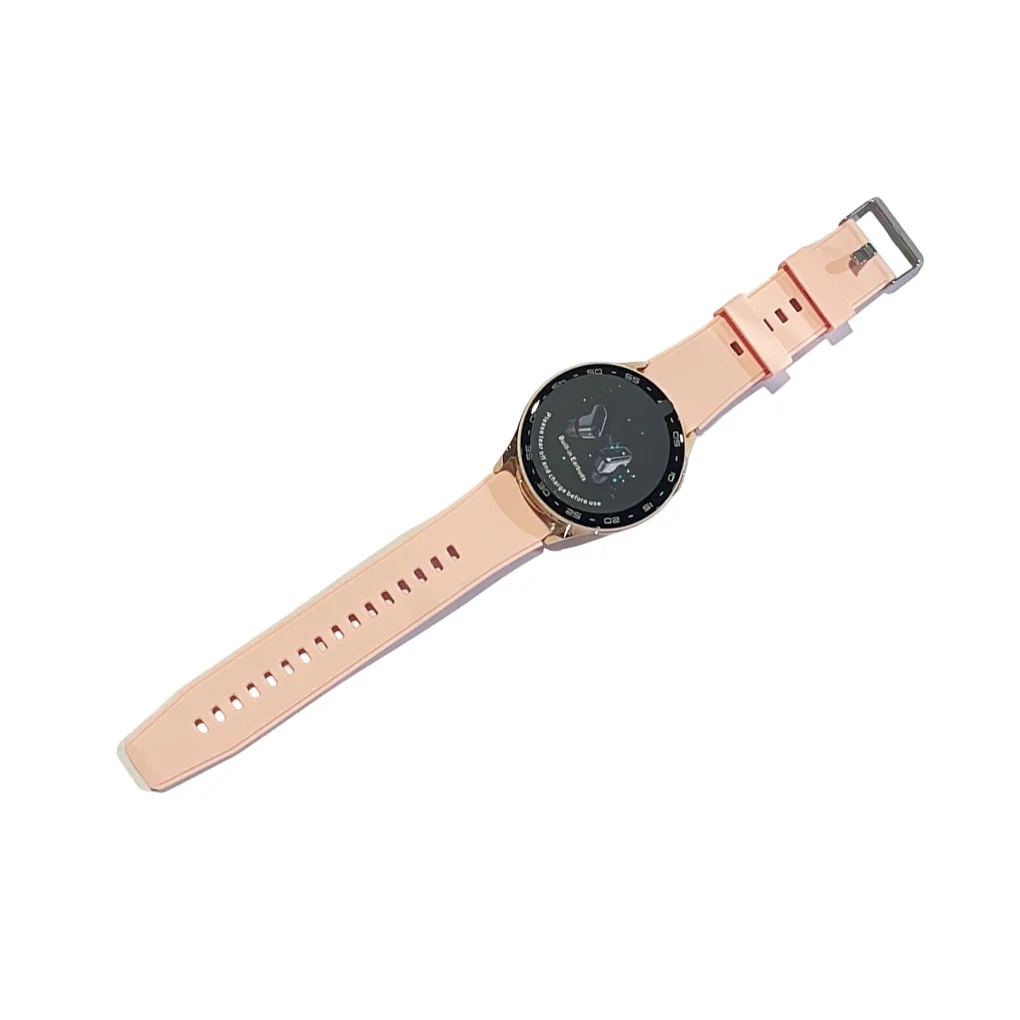 Metal Process Smartwatch With Earbuds High Brush Tempered Glass Screen Sound More Clear Smart Watch