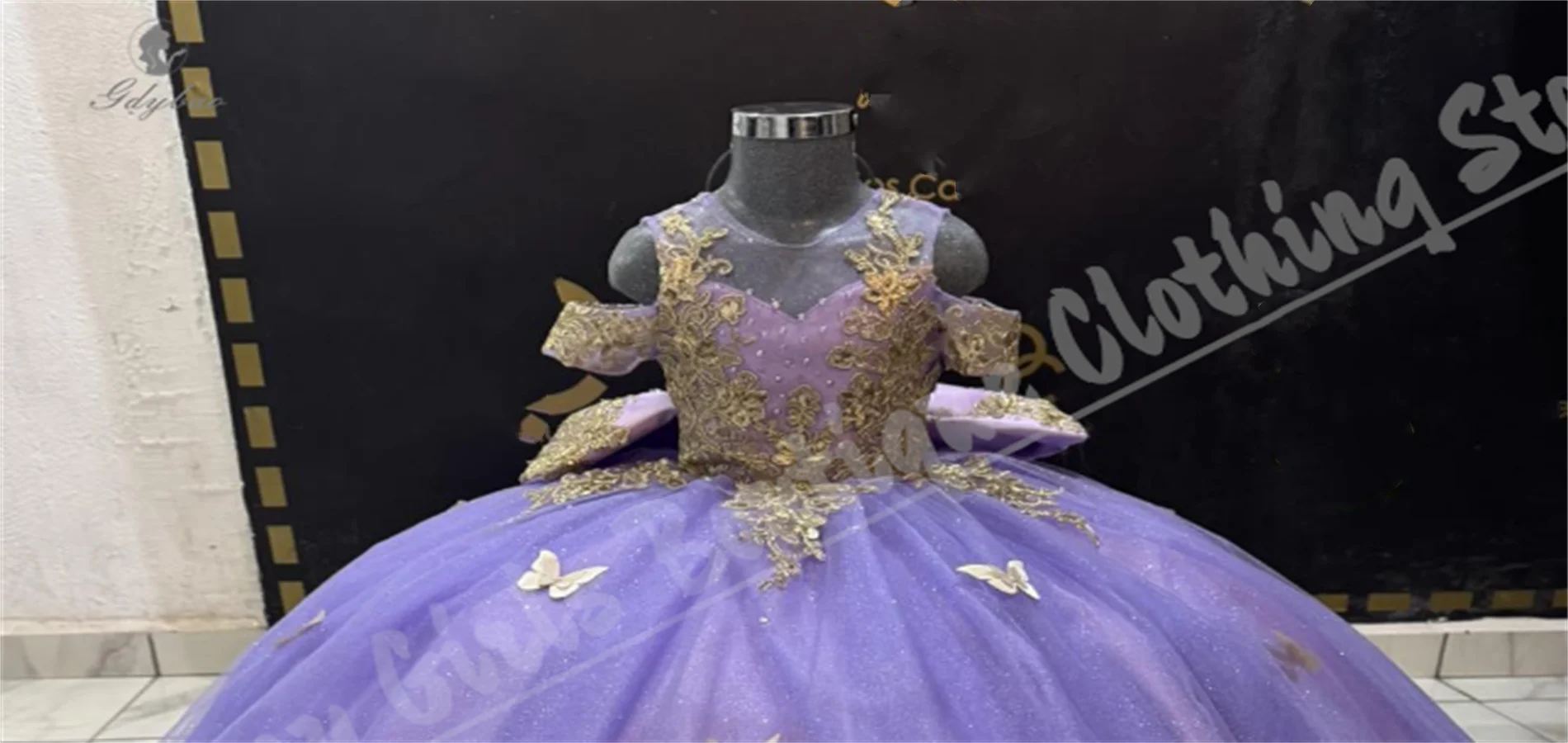 Bridesmaid Dresses Fluffy Blonde Lace Off Shoulder Trailing Gorgeous Flower Girl Dresses Suitable For Birthday Party
