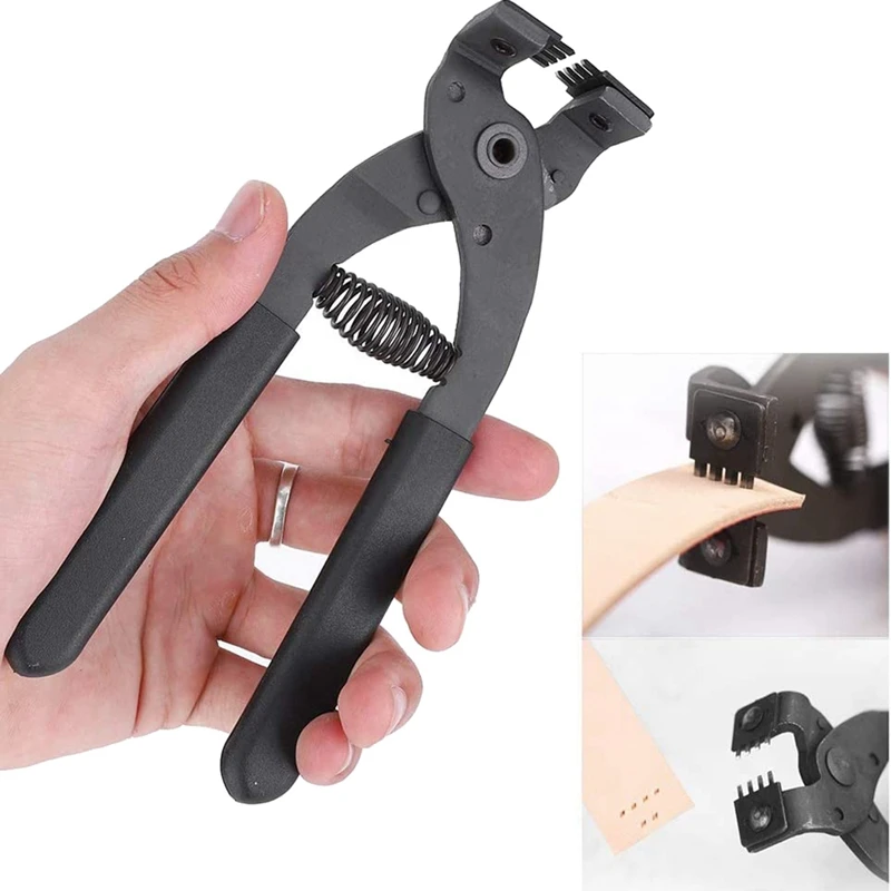 Leather Silent Pliers Carbon Steel Leather Craft Punch Stitching Tool Sewing Chisel For Belt Wallet Strap